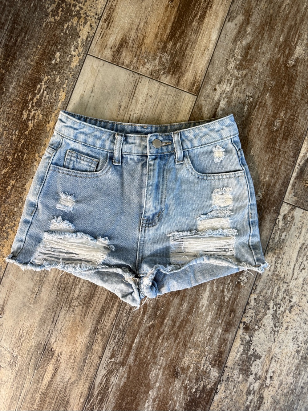 2 for $10 sale: Shein teen cut off jean shorts - 8-9Y